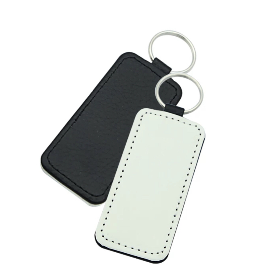 Sublimation leather keychain- Rectangle – Cotton Pickin Blanks