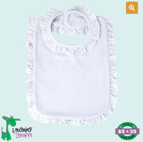 Ruffled Infant Bib 2 Ply