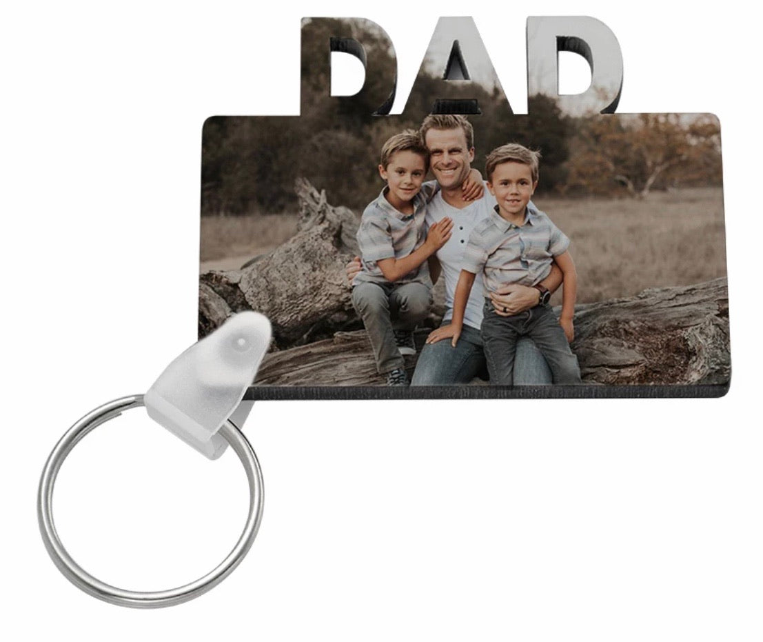 DAD KEY RINGS-- MDF for sublimation