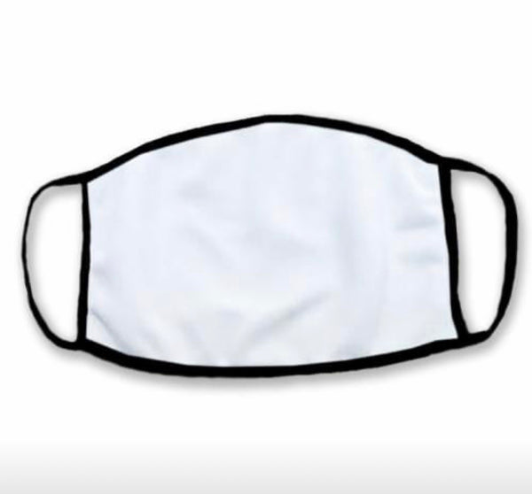 MASK ADULT WHITE with black trim SMALL