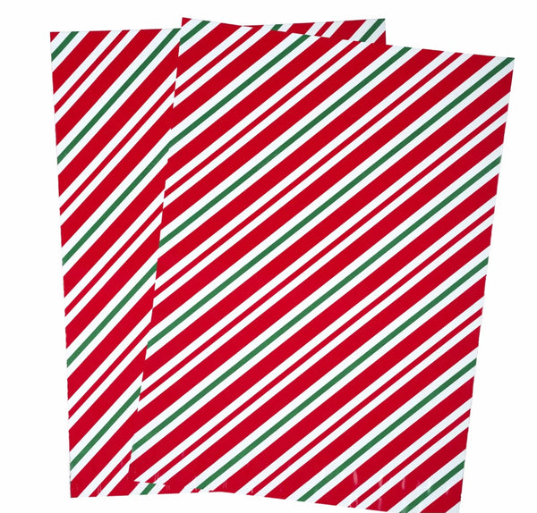 Poly Mailer Christmas Style Red Stripe