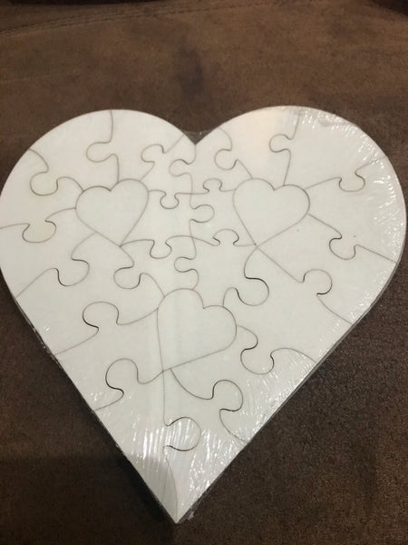 MDF Heart shaped puzzle CHILD