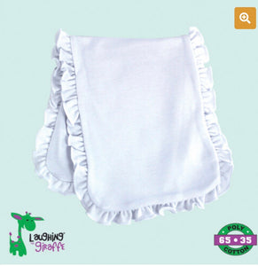 Ruffled Infant Burp Cloth 2 Ply